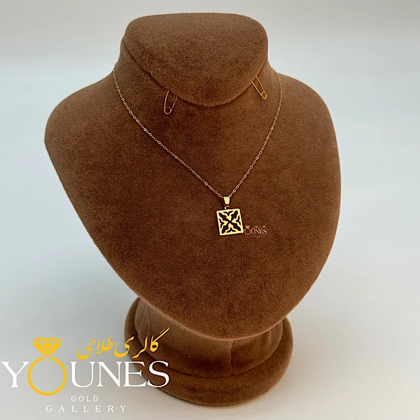 آویز هنری مربع طلا لیزری